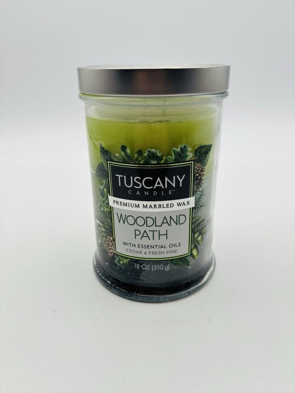 New. Tuscany Candle 18oz Scented Candle [ Woodland Path ]
